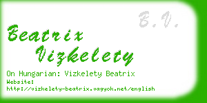 beatrix vizkelety business card